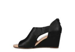 Journee Collection Womens Aretha Wedge Sandal - Black -Fashion Women Shoe US 01 102152 03