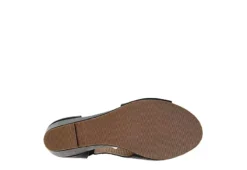 Journee Collection Womens Aretha Wedge Sandal - Black -Fashion Women Shoe US 01 102152 06