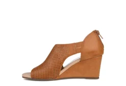 Journee Collection Womens Aretha Wedge Sandal - Cognac -Fashion Women Shoe US 01 102153 03