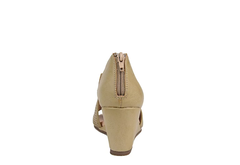 Journee Collection Womens Aretha Wedge Sandal - Taupe 7 Journee Collection Womens Aretha Wedge Sandal - Taupe - Image 5