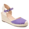 Journee Collection Womens Ashlyn Wedge Sandal - Purple -Fashion Women Shoe US 01 102163 00