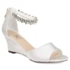 Journee Collection Womens Connor Wedge Sandal - White -Fashion Women Shoe US 01 102219 00