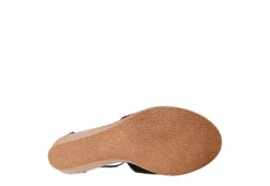 Journee Collection Womens Kedzie Wedge Sandal - Black -Fashion Women Shoe US 01 102265 06