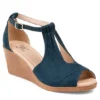 Journee Collection Womens Kedzie Wedge Sandal - Blue 1 Journee Collection Womens Kedzie Wedge Sandal - Blue -Fashion Women Shoe US 01 102266 00