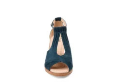 Journee Collection Womens Kedzie Wedge Sandal - Blue -Fashion Women Shoe US 01 102266 02