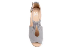 Journee Collection Womens Kedzie Wedge Sandal - Grey 14 Journee Collection Womens Kedzie Wedge Sandal - Grey -Fashion Women Shoe US 01 102267 05