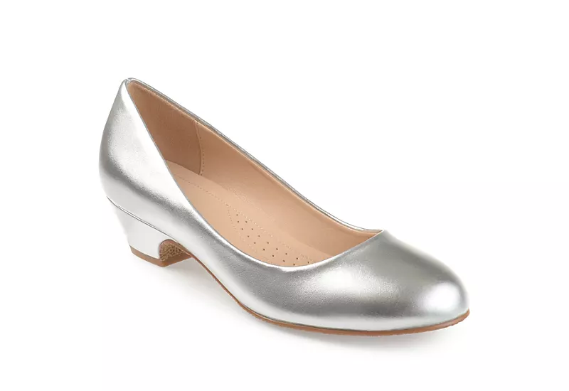 Journee Collection Womens Saar Pump - Silver 3 Journee Collection Womens Saar Pump - Silver