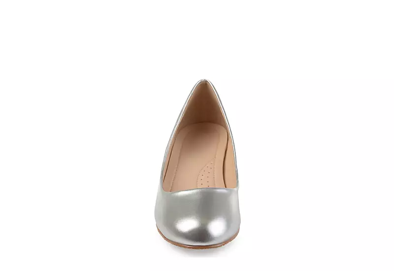 Journee Collection Womens Saar Pump - Silver 5 Journee Collection Womens Saar Pump - Silver - Image 3