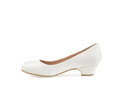 Journee Collection Womens Saar Pump - White -Fashion Women Shoe US 01 103360 03
