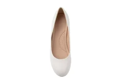 Journee Collection Womens Saar Pump - White -Fashion Women Shoe US 01 103360 05