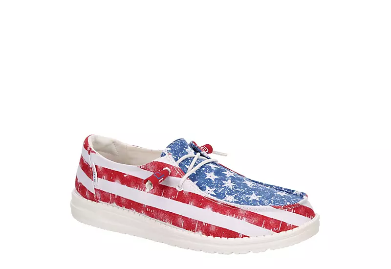 Heydude Womens Wendy Slip On Sneaker - Red 3 Heydude Womens Wendy Slip On Sneaker - Red