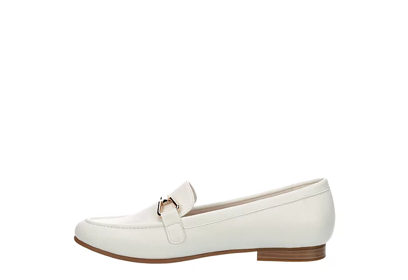 Michael By Michael Shannon Womens Silvana Loafer - White 6 Michael By Michael Shannon Womens Silvana Loafer - White - Image 4
