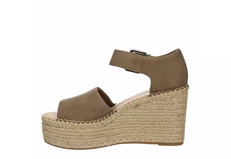Michael By Michael Shannon Womens Giulia Wedge Sandal - Taupe 6 Michael By Michael Shannon Womens Giulia Wedge Sandal - Taupe - Image 4