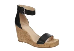 Xappeal Womens Amora Wedge Sandal - Black