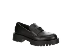 Steve Madden Womens Lawrence Loafer - Black