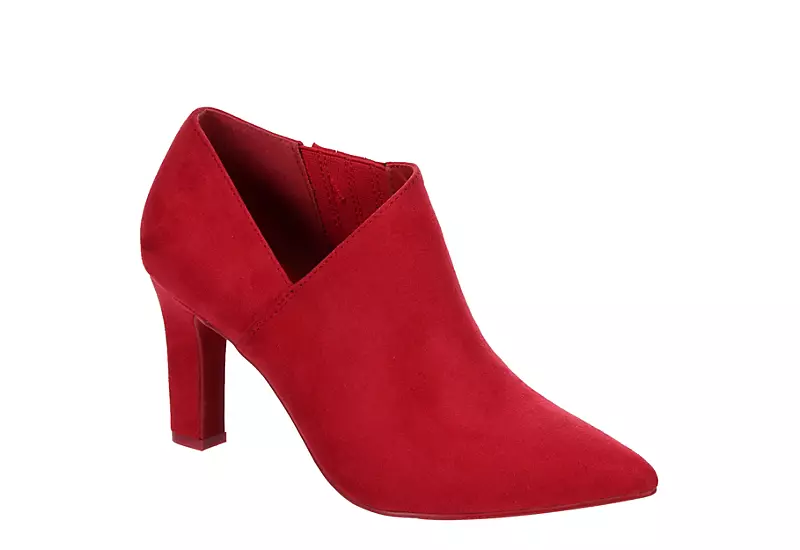 Michael By Michael Shannon Womens Nora Bootie - Red 3 Michael By Michael Shannon Womens Nora Bootie - Red