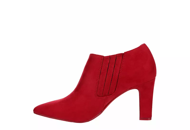 Michael By Michael Shannon Womens Nora Bootie - Red 6 Michael By Michael Shannon Womens Nora Bootie - Red - Image 4
