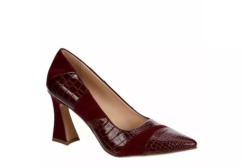 Michael By Michael Shannon Womens Jaime Pump - Burgundy 3 Michael By Michael Shannon Womens Jaime Pump - Burgundy