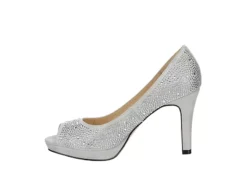 Adrienne Vittadini Womens Gervin Pump - Silver -Fashion Women Shoe US 01 106399 03