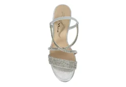 N By Nina Womens Lourdes Sandal - Silver -Fashion Women Shoe US 01 106400 05
