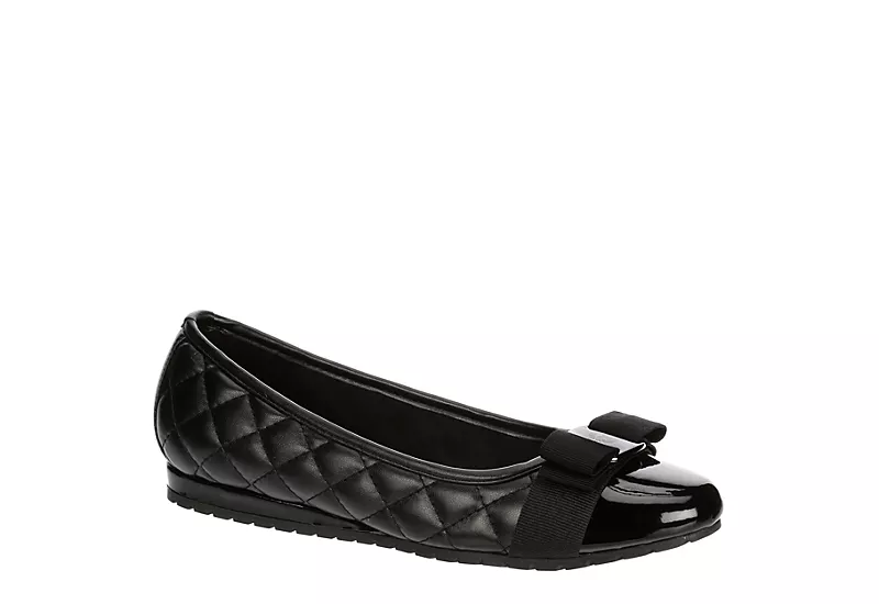 Ak Anne Klein Womens Gianna-q Flat - Black 3 Ak Anne Klein Womens Gianna-q Flat - Black