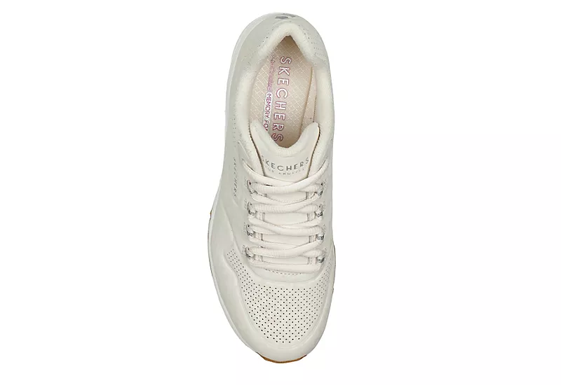 Skechers Womens Uno 2 Sneaker - Off White 6 Skechers Womens Uno 2 Sneaker - Off White - Image 4