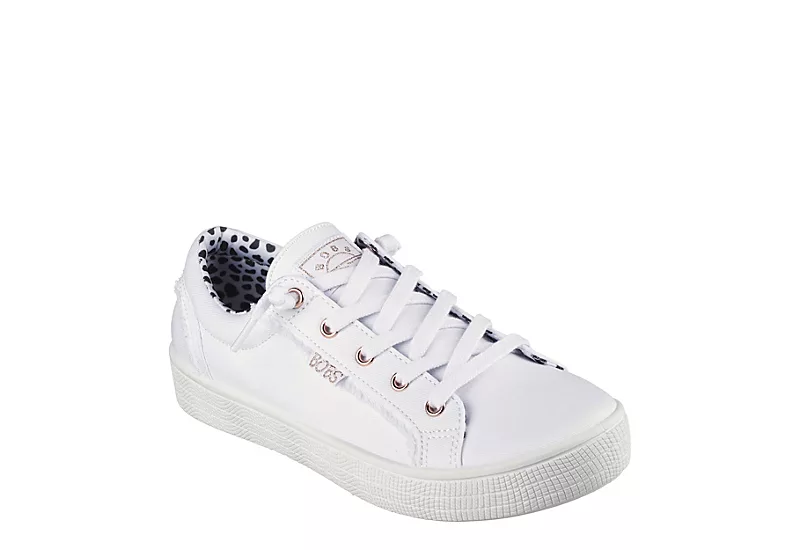 Skechers Womens B Extra Cute 2cute4u Slip On Sneaker - White 3 Skechers Womens B Extra Cute 2cute4u Slip On Sneaker - White