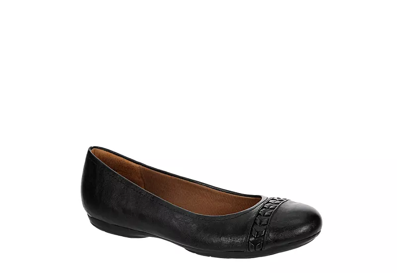 Eurosoft Womens Sifton Flat - Black 3 Eurosoft Womens Sifton Flat - Black