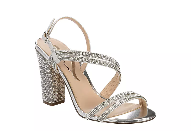N By Nina Womens Sabetha Sandal - Silver 3 N By Nina Womens Sabetha Sandal - Silver