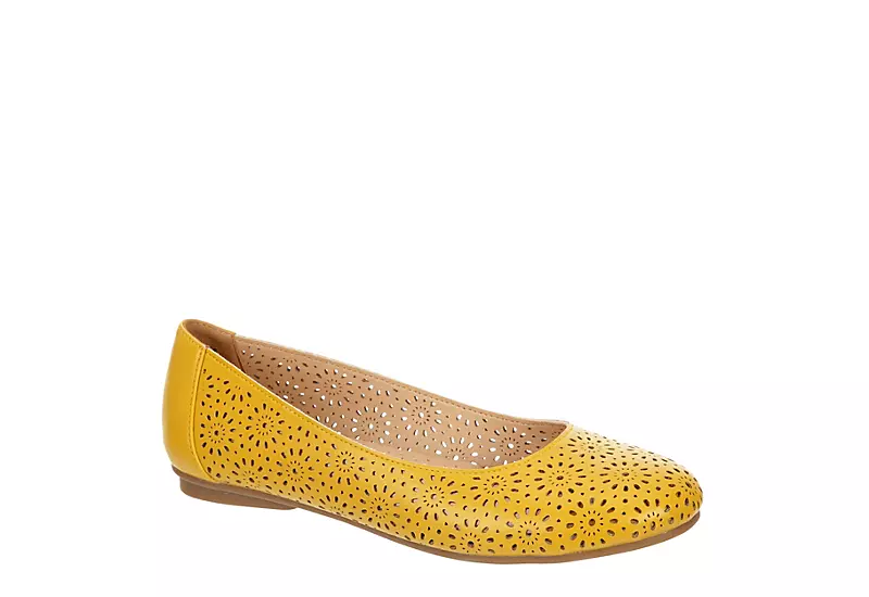 Mootsies Tootsies Womens Belva Flat - Yellow 3 Mootsies Tootsies Womens Belva Flat - Yellow