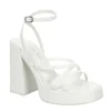 Madden Girl Womens Aces Platform Sandal - White