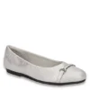 Easy Street Womens Asher Flat - Silver 1 Easy Street Womens Asher Flat - Silver -Fashion Women Shoe US 01 108021 00