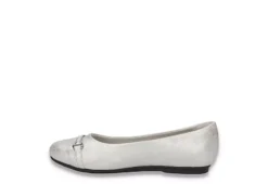 Easy Street Womens Asher Flat - Silver 12 Easy Street Womens Asher Flat - Silver -Fashion Women Shoe US 01 108021 03
