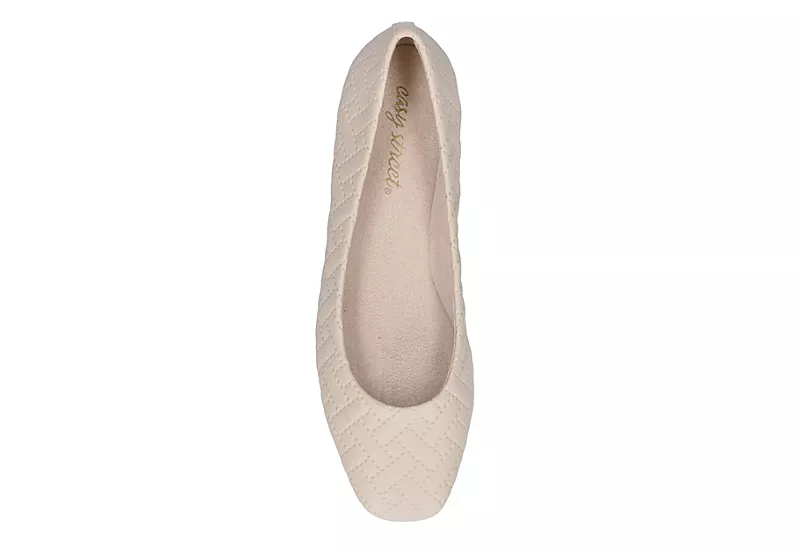 Easy Street Womens Mazi Flat - Bone 8 Easy Street Womens Mazi Flat - Bone - Image 6