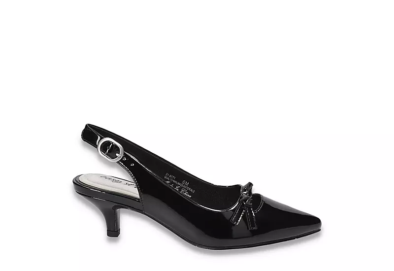 Easy Street Womens Emerin Slingback Pump - Black 4 Easy Street Womens Emerin Slingback Pump - Black - Image 2