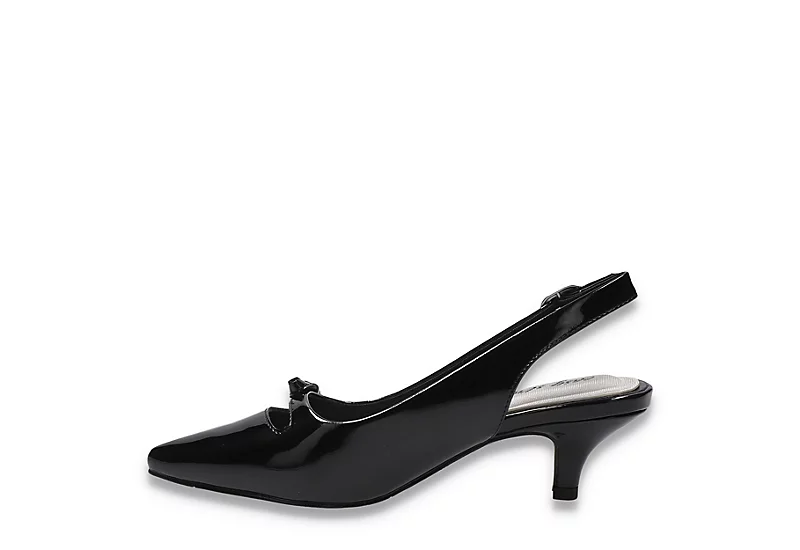 Easy Street Womens Emerin Slingback Pump - Black 6 Easy Street Womens Emerin Slingback Pump - Black - Image 4