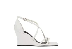 Nine West Womens Rolga Wedge Sandal - White 10 Nine West Womens Rolga Wedge Sandal - White -Fashion Women Shoe US 01 108884 01