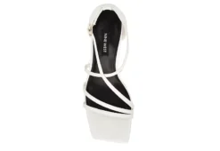 Nine West Womens Rolga Wedge Sandal - White 12 Nine West Womens Rolga Wedge Sandal - White -Fashion Women Shoe US 01 108884 03