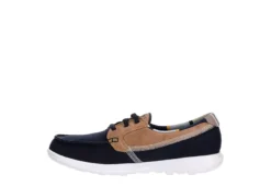 Skechers Womens Go Walk Lite Playa Vista Boat Shoe - Navy -Fashion Women Shoe US 01 112127 03