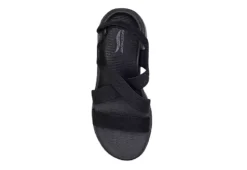 Skechers Womens Go Walk Arch Fit Outdoor Sandal - Black 11 Skechers Womens Go Walk Arch Fit Outdoor Sandal - Black -Fashion Women Shoe US 01 202115 02