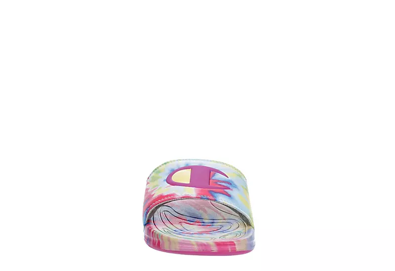 Champion Womens Mega Slide Tie Dye Slide Sandal - Pink 5 Champion Womens Mega Slide Tie Dye Slide Sandal - Pink - Image 3