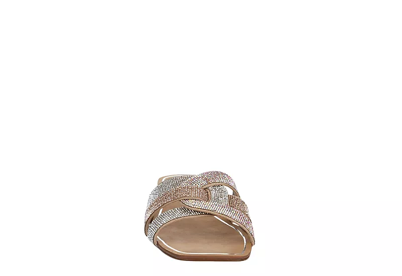 Michael By Michael Shannon Womens Skylar Slide Sandal - Med Metallic 5 Michael By Michael Shannon Womens Skylar Slide Sandal - Med Metallic - Image 3