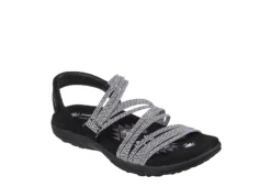 Skechers Womens Reggae Slim - Sweet Route Womens Sandal - Black