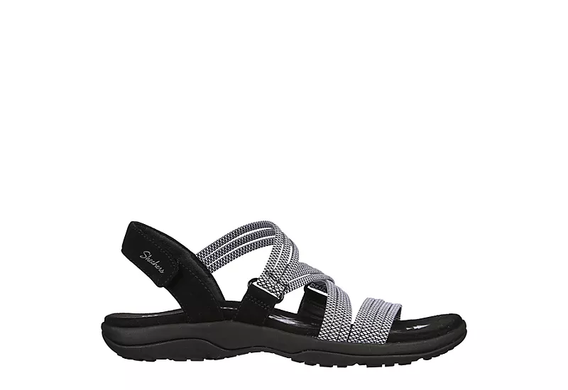 Skechers Womens Reggae Slim - Sweet Route Womens Sandal - Black 4 Skechers Womens Reggae Slim - Sweet Route Womens Sandal - Black - Image 2