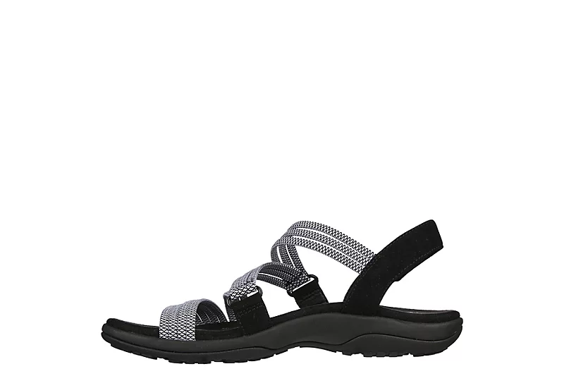 Skechers Womens Reggae Slim - Sweet Route Womens Sandal - Black 5 Skechers Womens Reggae Slim - Sweet Route Womens Sandal - Black - Image 3