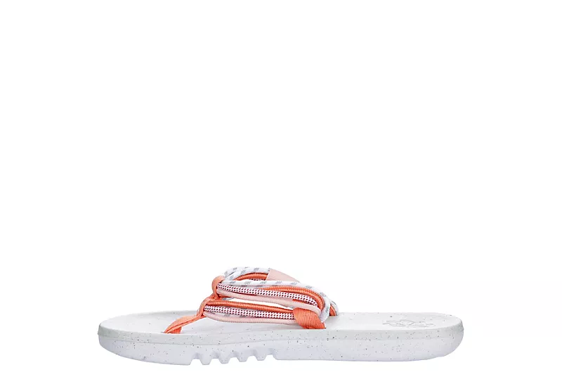 Nike Womens Ecohaven Flip Flop Sandal - Peach 6 Nike Womens Ecohaven Flip Flop Sandal - Peach - Image 4