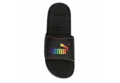 Puma Womens Cool Cat Rainbow Slide Sandal - Black -Fashion Women Shoe US 01 202625 05