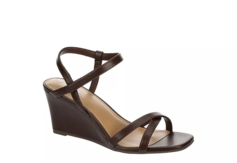Michael By Michael Shannon Womens Lulu Wedge Sandal - Espresso 2 Michael By Michael Shannon Womens Lulu Wedge Sandal - Espresso
