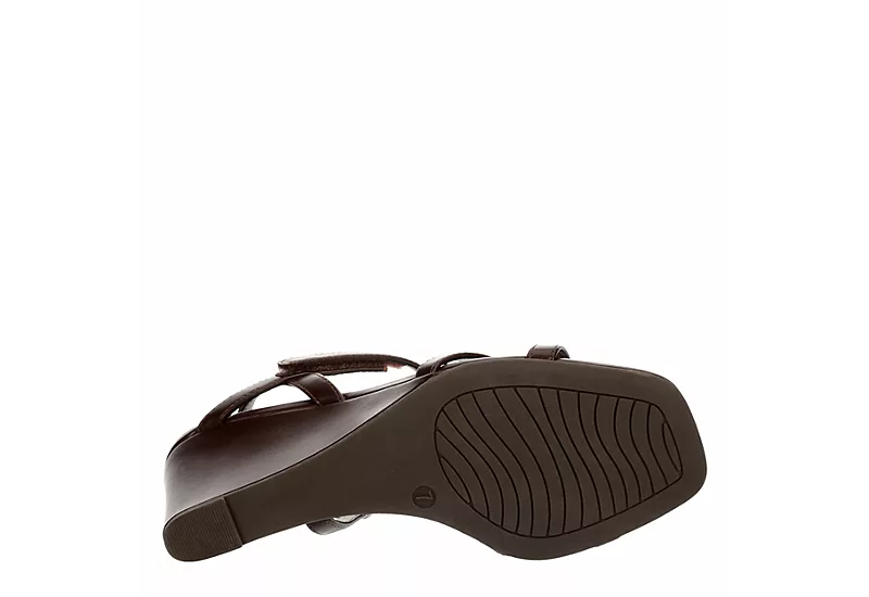 Michael By Michael Shannon Womens Lulu Wedge Sandal - Espresso 8 Michael By Michael Shannon Womens Lulu Wedge Sandal - Espresso - Image 7