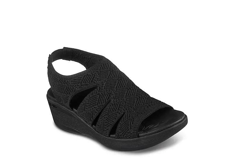 Skechers Womens Pier Lite-memory Maker Sandal - Black 3 Skechers Womens Pier Lite-memory Maker Sandal - Black